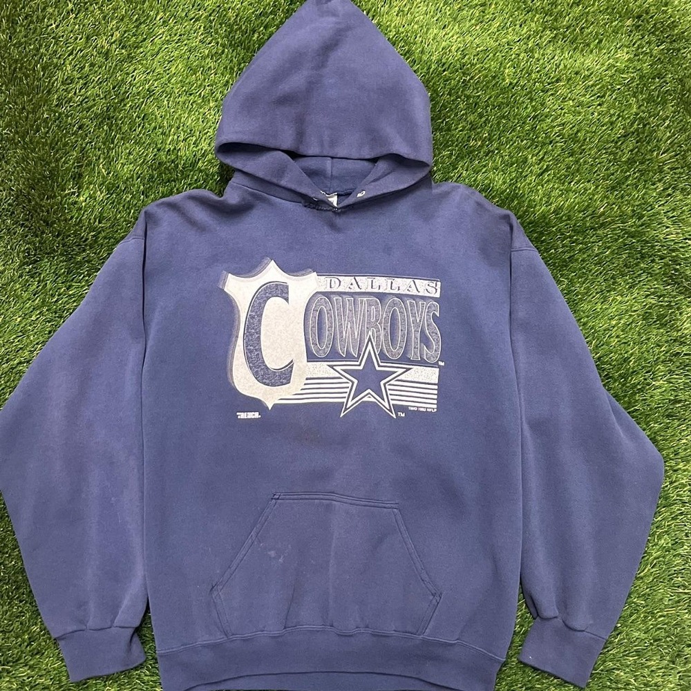 American Trench Men's Navy and Blue Hoodie